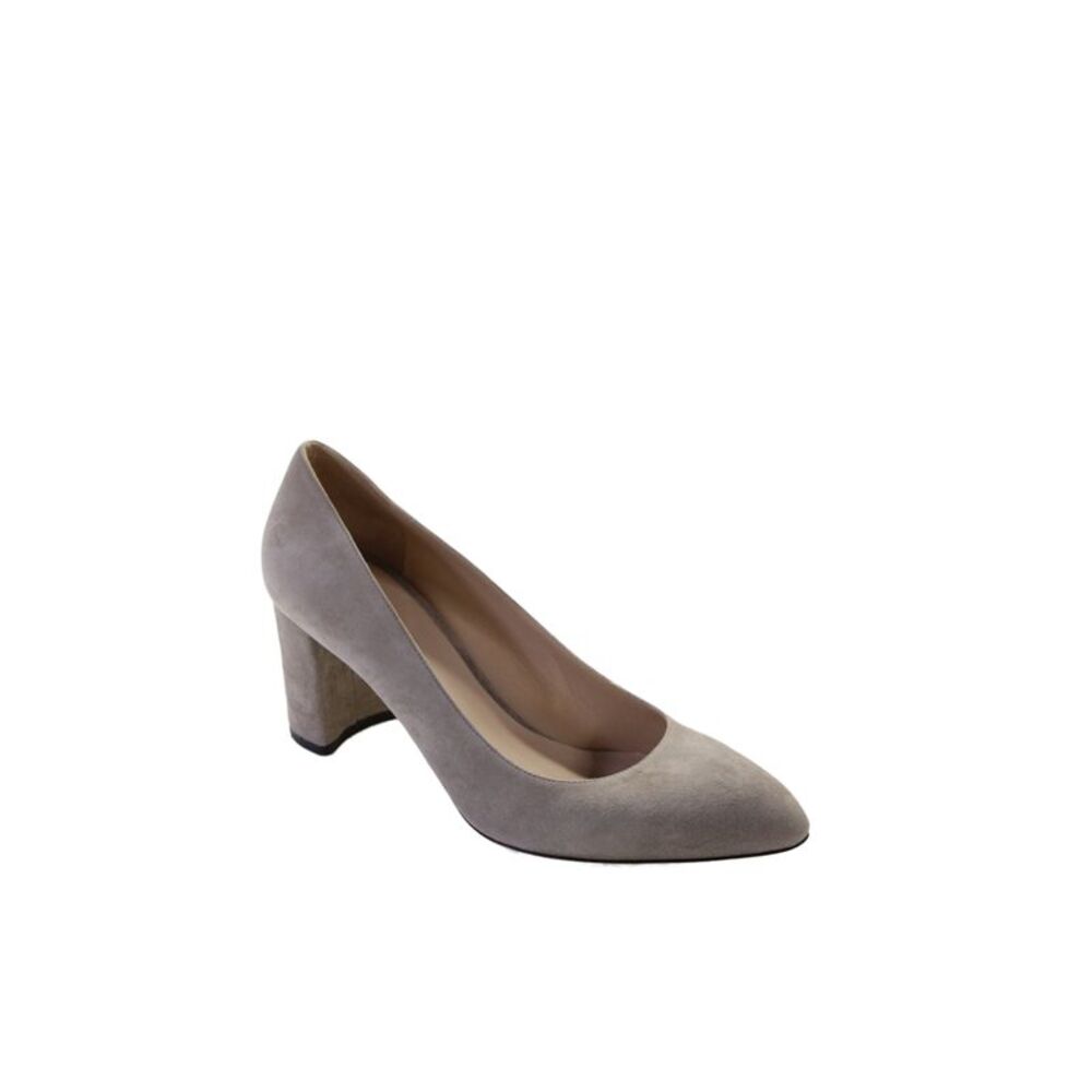 M Gemi Womens Suede Slide On Pumps Taupe Grey Size 38.5 8.5